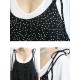 Women Loose Dot Spaghetti Strap Jumpsuit