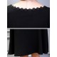 Elegant Women A Line Dress Embroidered Lantern Sleeve Casual Dresses