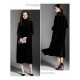 High Quality High Collar Long Sleeve Velvet Dress