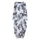 L-5XL Casual Women Loose Floral Print Dress