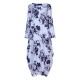 L-5XL Casual Women Loose Floral Print Dress