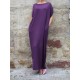 Elegant Women Batwing Sleeve Bowknot Back Maxi Dress