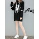 Women Removable Sleeves Hoodies Casual Cute Rabbit Print Sweatshirts Women Removable Sleeves Hoodies Casual Cute Rabbit Print Sweatshirts