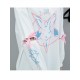 Women Removable Sleeves Hoodies Casual Cute Rabbit Print Sweatshirts Women Removable Sleeves Hoodies Casual Cute Rabbit Print Sweatshirts