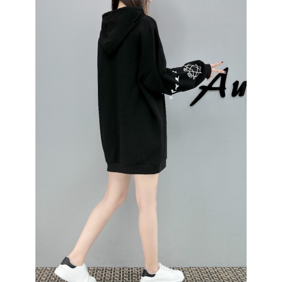 Women Removable Sleeves Hoodies Casual Cute Rabbit Print Sweatshirts Women Removable Sleeves Hoodies Casual Cute Rabbit Print Sweatshirts