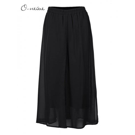 Casual Women Chiffon Wide Leg Pants