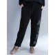 Casual Women Embroidery Printing Elastic Waist Pants