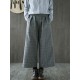 Casual Women Plaid Wide Leg Pants