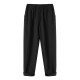 Casual Women Pockets Straight Elastic Waist Harem Pants