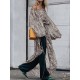 Bohemian Off-shoulder Long Sleeve Printed Holiday Maxi Dress