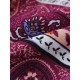 Blue And Purple Print Bohemian Seaside  Word Shoulder Irregular Dress