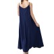 Casual Strap Sleeveless Linen Women Maxi Sundress