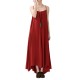 Casual Strap Sleeveless Linen Women Maxi Sundress