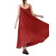 Casual Strap Sleeveless Linen Women Maxi Sundress