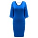 Elegant Women Butterfly Backless Bodycon Party Cape Pencil Dress