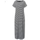 Elegant Women Maxi Dress Classic Cross Stripe Casual Sexy Dresses