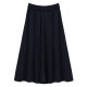 Casual Lady Ruffles Elastic High Waist Pure Color Pocket  Skirt