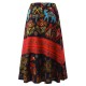O-NEWE M-5XL Casual Women Ethnic Style Print Skirt O-NEWE M-5XL Casual Women Ethnic Style Print Skirt