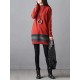 Casual Women Stripe High Collar Sweater