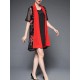 Elegant Women Embroidery Short Sleeve Cardigan and Dress