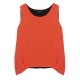 L-5XL Casual Lady Soft Reversible Layer Solid Sleeveless Tank Tops