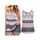 Sexy Women Geometric Print Strap Tank Tops