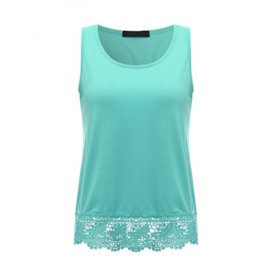 Sexy Women Lace Patchwork Tank Tops