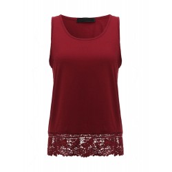 Sexy Women Lace Patchwork Tank Tops