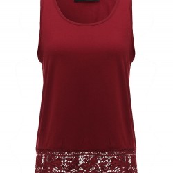 Sexy Women Lace Patchwork Tank Tops