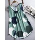 Women Casual Polka Dot Sleeveless Tank Top Blouse