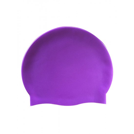 16 Colors Adult Pure Color Silica Gel Waterproof Elastic Soft Swimming Cap For Women Men