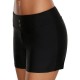 3XL Black High Waist Swimming Trunks For Women By Banggood