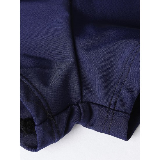 Comfy Mid Waist Boyshorts Elastic Fitness Safety Swimwear Bottom Comfy Mid Waist Boyshorts Elastic Fitness Safety Swimwear Bottom