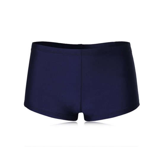 Comfy Mid Waist Boyshorts Elastic Fitness Safety Swimwear Bottom Comfy Mid Waist Boyshorts Elastic Fitness Safety Swimwear Bottom