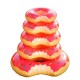 Cute Dessert Donuts Shape Pool Floats Inflatable Swimming Laps Life Buoy