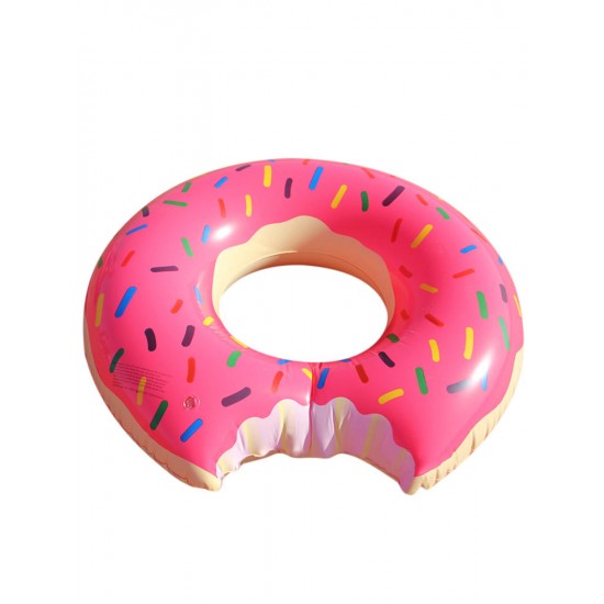 Cute Dessert Donuts Shape Pool Floats Inflatable Swimming Laps Life Buoy