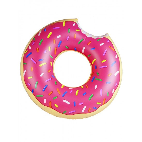 Cute Dessert Donuts Shape Pool Floats Inflatable Swimming Laps Life Buoy