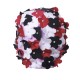 Hand-sewn Pearl Three-dimensional Color-mixing Petals Women Swimming Spa Hats
