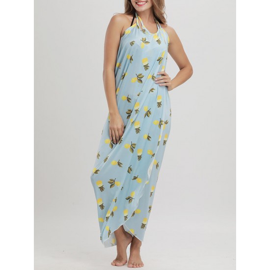 Big Size Multi-way Wear Pineapple Printed Comfort Beachwear Cover Ups Big Size Multi-way Wear Pineapple Printed Comfort Beachwear Cover Ups