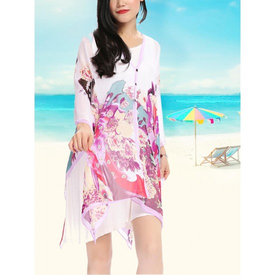 Large Cover Up Summer Multi-color Sun Protection Cover-Ups