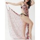 Long Section Conservative Printed Multi-way Wear Beach Dress Cover-Ups