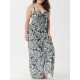 Long Section Conservative Printed Multi-way Wear Beach Dress Cover-Ups