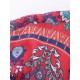 Plus Size 3/4 Sleeves Printing Beach Cover-Ups Plus Size 3/4 Sleeves Printing Beach Cover-Ups