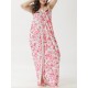 Plus Size Women Soft Printed Multi-way Wear Beach Dress Bathing Cover-Ups Plus Size Women Soft Printed Multi-way Wear Beach Dress Bathing Cover-Ups