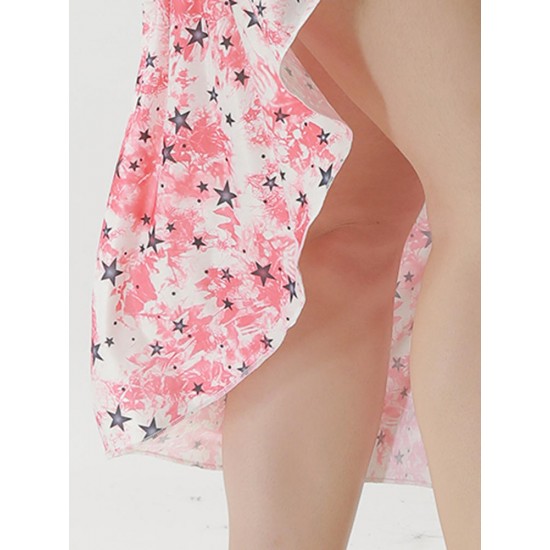 Plus Size Women Soft Printed Multi-way Wear Beach Dress Bathing Cover-Ups Plus Size Women Soft Printed Multi-way Wear Beach Dress Bathing Cover-Ups