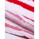 SWIMMART Women Loose Double V Star Printed Stripe Backless Beach Dress Cover Up