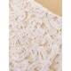 Women Sexy Hollow Out White Bat Sleeve Lace Knit Pullover Beach Cover Up
