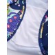 Conservative Printed Padding Long-sleeved Front Zipper Swimsuit Conservative Printed Padding Long-sleeved Front Zipper Swimsuit