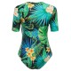Cover Belly Front Zipper Wireless Printed Diving Suits Women Swimwear Cover Belly Front Zipper Wireless Printed Diving Suits Women Swimwear