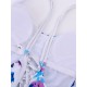 Criss-Cross Plum Blossom Printed One-Pieces Swimwear Criss-Cross Plum Blossom Printed One-Pieces Swimwear